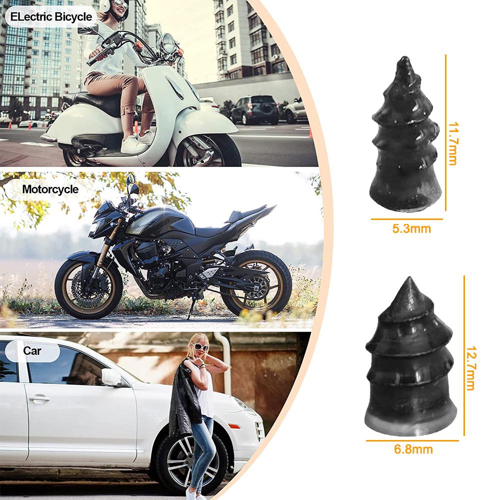 20/30Pcs Car Motorcycle Vacuum Tyre Repair Nails Truck Scooter Bike Tire Puncture Repair Tools Rubber Metal Nails Accessories
