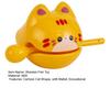Cartoon Cat Wooden Fish Toy with Mallet Stress Relief Meditation Temple Block Calming Zen Drum Percussion Instrument Toy Birthday Gift