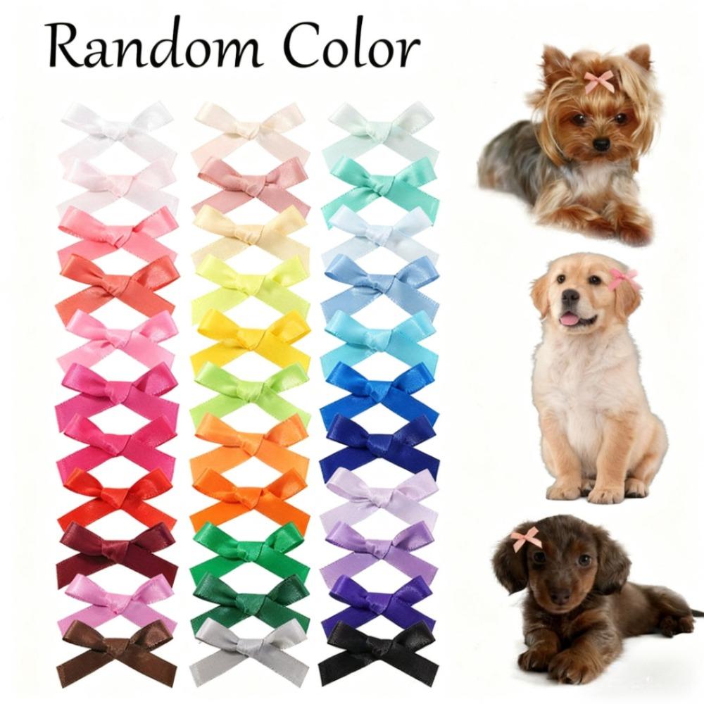

10/20pcs Cute Pet Bow Hair Clips - Random Color Grooming Accessories, Fashion Decor for Cats & Dogs Random Color 10pcs