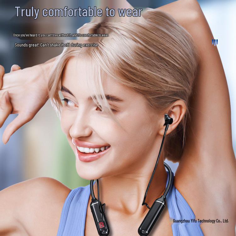 Liu Genghong Style Recommended Long Battery Life - 2025 Bluetooth Sports Neckband Earbuds