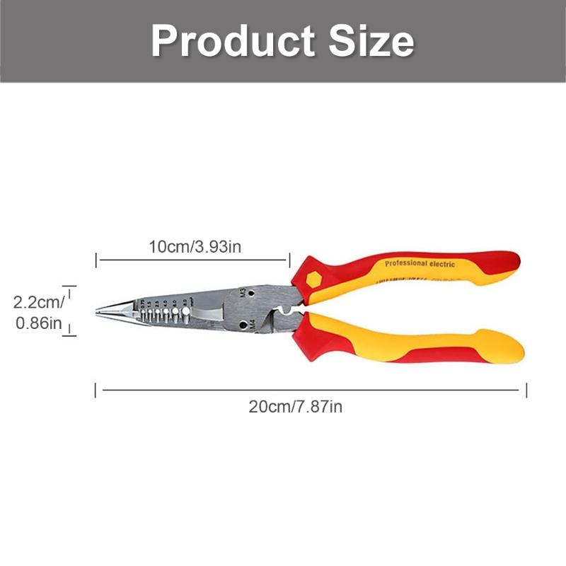 Multifunction Wire Stripper Electricians Cable Cutting Scissors Electrical Wire Pliers Crimping Pliers