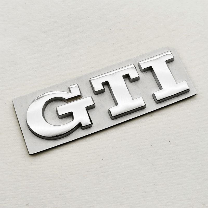 2026 Hot For VOLKSWAGEN VW 3D High-Quality Chrome Metal Logo GTI Emblem Car Trunk Sticker Badge For VW Golf 8/Polo/Jetta/Tiguan/