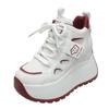 Fashion 10cm Spring Chunky Sneakers Women Lace-up Platform Sports Dad Shoes Woman Goth Thick Bottom High Heels Female Wedges Sneakers