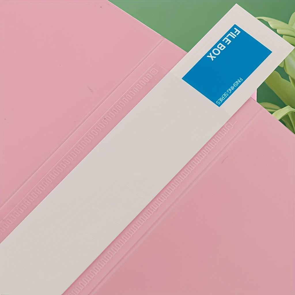 Large Capacity Colorful A4 Thickened Archive Box Foldable Plastic File Folder for Office Use, Accounting Documents Organization