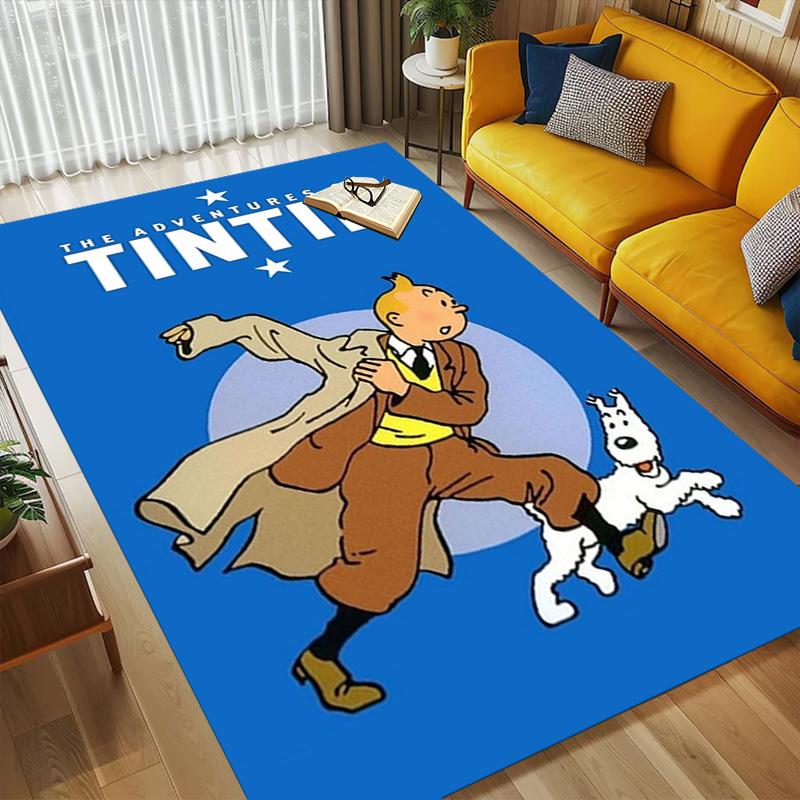 Tintin'S Quest Living Room Nonslip Area Rug Soft Carpet For Bedroom Game Playroom Sofa Office Home Decor Doormat Christmas Gift C926890