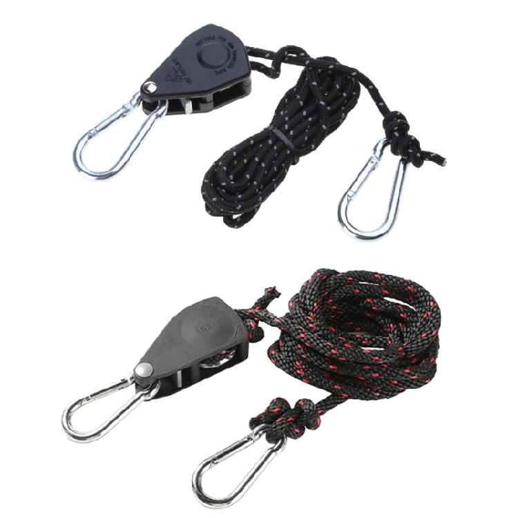 Fixtures Rope Heavy Clip Ratchet Hanging Rope for Gardening Grow Plant Tent Rope