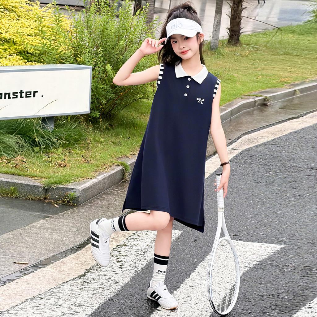 Girls' Summer Polo Dress