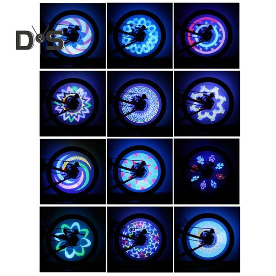 Światło na szprychy rowerowe IPX6 Wodoodporna lampka ostrzegawcza bezpieczeństwa do jazdy nocnej 32 LED Dekoracja koła obręczy rowerowej Lampa na oponę Akcesoria rowerowe