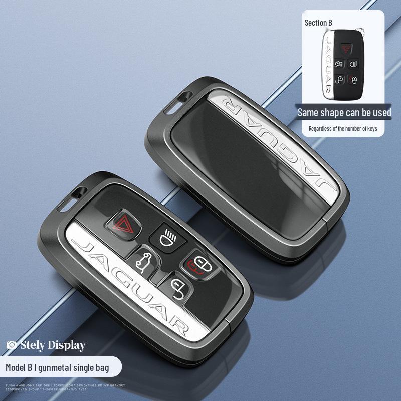 Jaguar Key Case: Aluminum Alloy Shell for XEL, XFL, F-Pace, XJL, XF, XE, F-Type Models