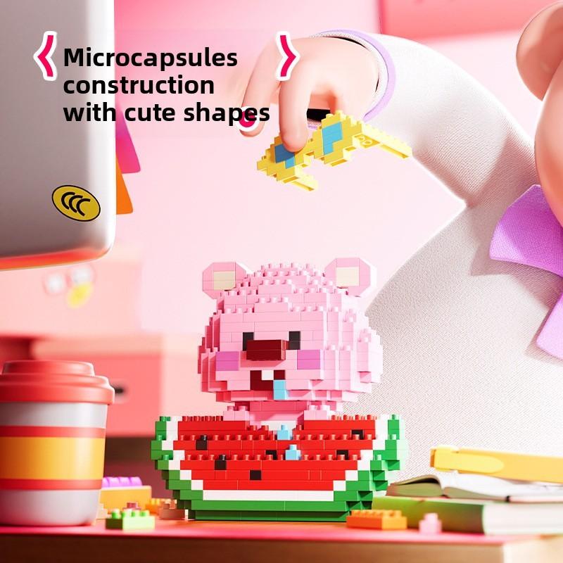 Loopy Fruit Design Puzzle Blocks Kit Children Educational Creative Gift Toys