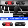 Car Sticky Hook USB Cable Double-Hook Organizer For Hyundai I30 I20 IX35 I40 Tucson Getz Sonata Veloster Elantra Solaris Creta MM12