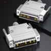 Mixed D-Sub Connector 30Amp - 9W4 Male/Female 5+4 Pin Power Mixed Contact PCB Mount Lock for Stability