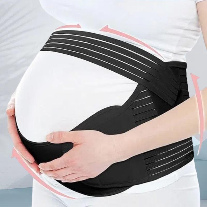 

Бандаж для вагітних - Пояс для підтримки живота, Дихаючі ремені для підтримки живота, Зручний допологовий для полегшення болю в спині L