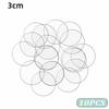10Pcs 2MM Blanks Acrylic Circle Dis Transparent Transparent Disc  Cake Baking Decor