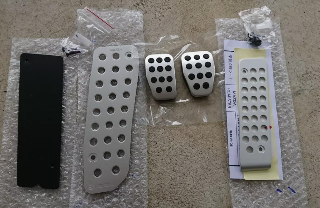 mazda Genuine MX-5 MX5 MIATA ND ROADSTER ND5RC Aluminum Pedal & Footrest Set OEM