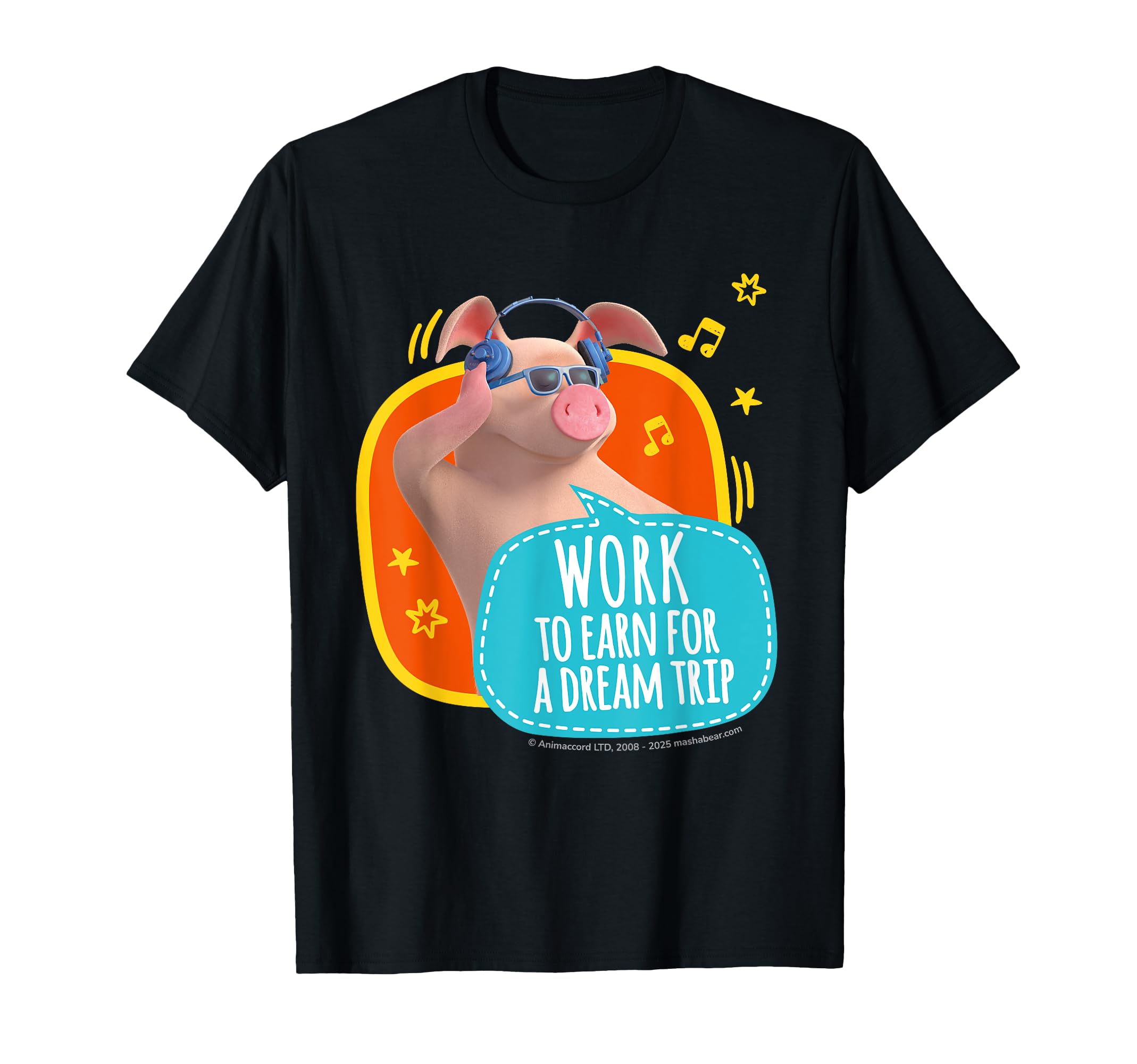 Work to Earn Friends. T-shirt чёрный