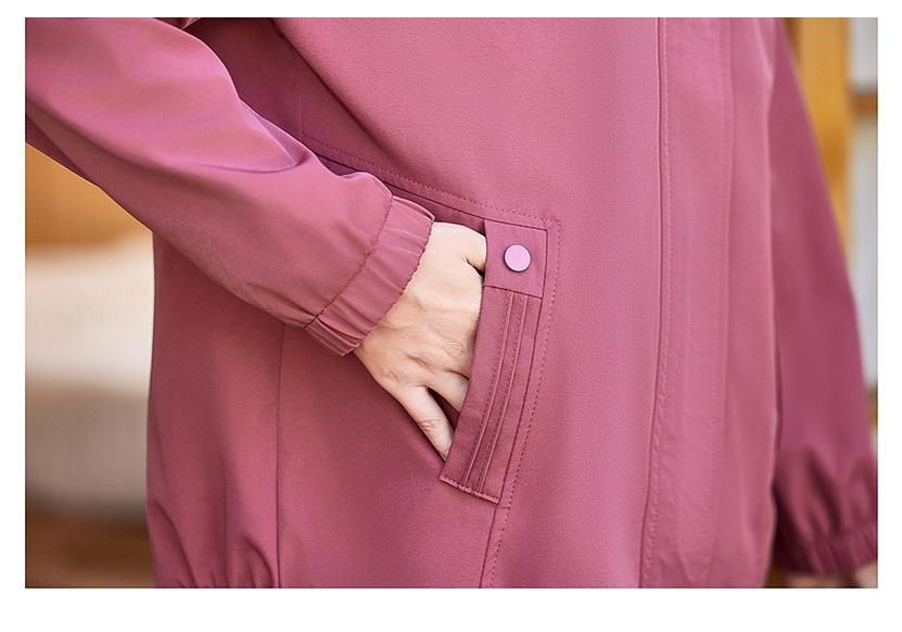 Mother's Wear 2026 Spring/Autumn Hooded Jacket for Women - Middle-aged & Elderly, Loose Stylish Top