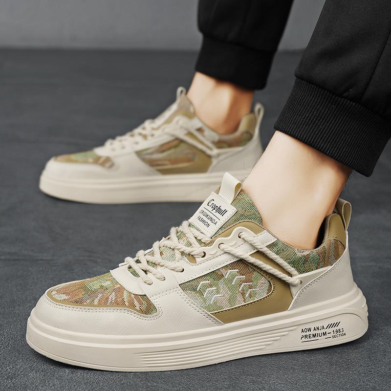 Design Men'S Shoes Student Sports Flat Shoes Teen Soft-Soled Canvas Trendy Shoes