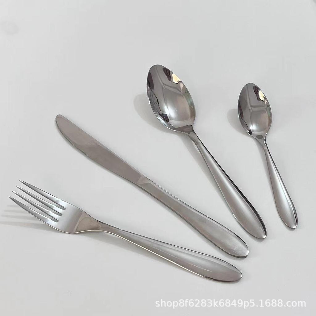 Knives, Forks and Spoons Stainless Steel Tableware Set Western Food Steak Knives, Forks and Spoons Gift Box Set