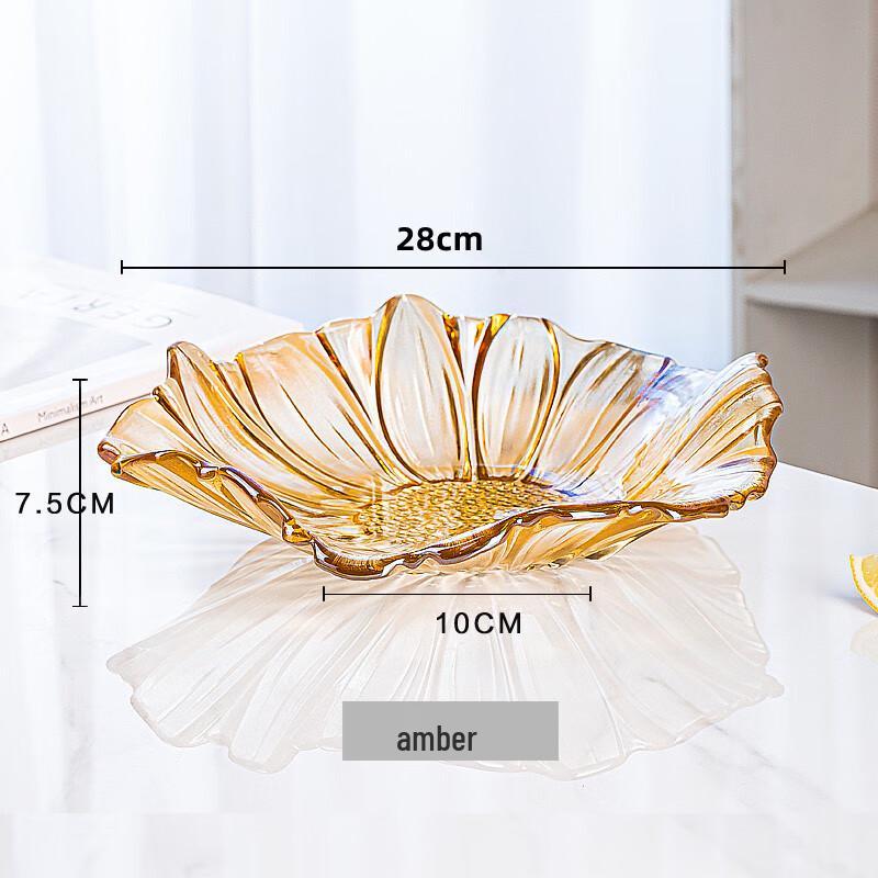 European Crystal Glass Fruit Snack Bowl