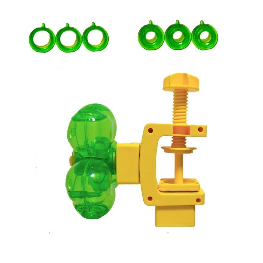 Adjustable Clamp Pet Leakage Food Rotating Design Puzzle Dog Treat Dispenser Self-Serve Visible Pet Treat Indoor Living Room зелёный