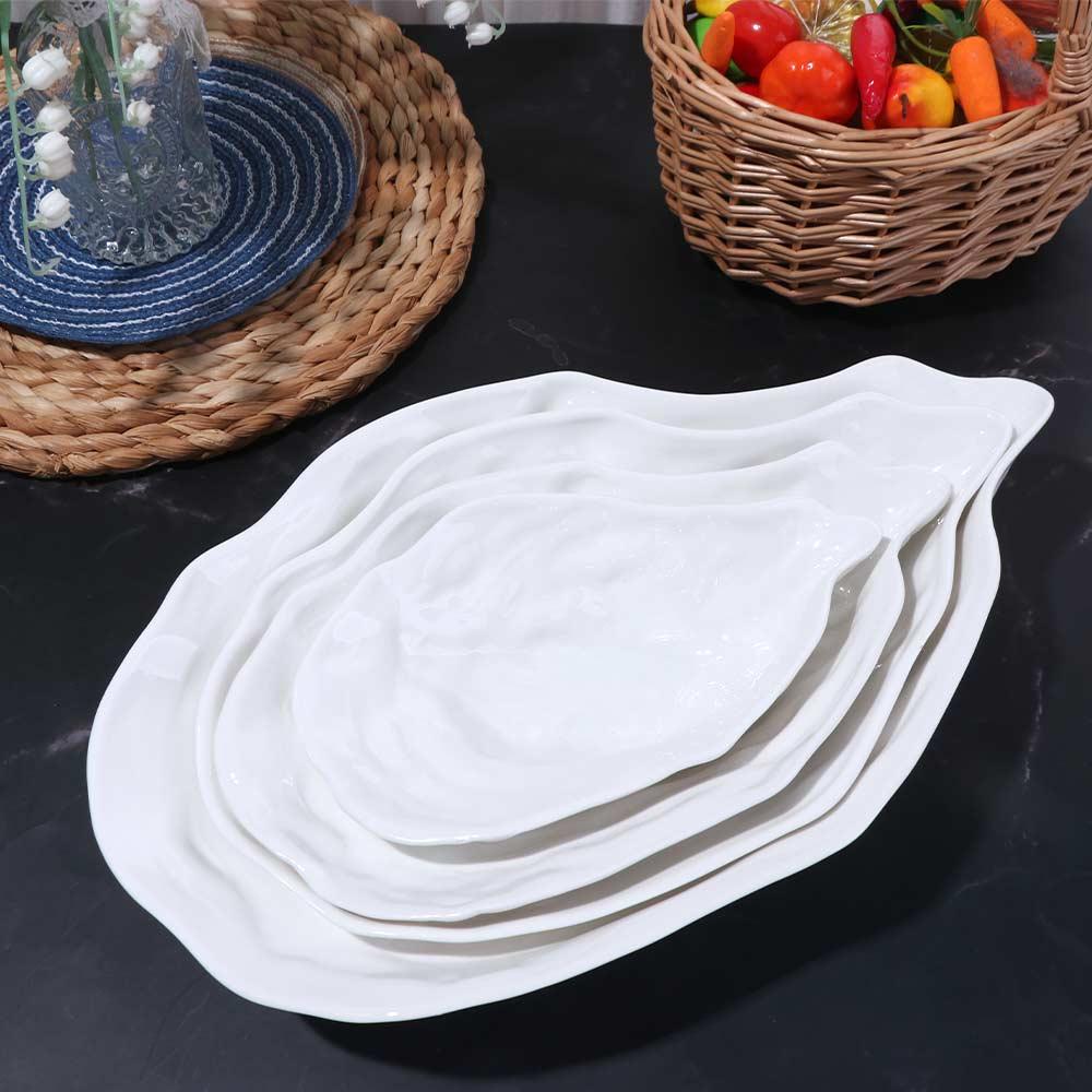 Ceramic Sashimi Plate Creative Storage Dish Kitchen Organizer Salad Plate  Hotel Table