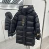 Winter Girls Boys Cool Long Duck Down Hooded Jacket Baby Kids Children Warm Thick Coat Outerwear