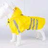 Adjustable Pet Rain Jacket Waterproof Windproof Dog Rain Poncho Pet Hooded Raincoat  Summer