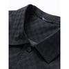 ROMON Men's Chessboard Lapel Workwear Jacket