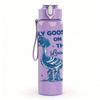 1PC Silly Goose On The Loose Bird Print 750ml Color Plastic Sports Water Bottle Leakproof Flip Straw Lid Suitable for Sports Office Home Use