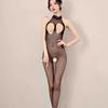 Lenjerie sexy Body din plasă Lenjerie de corp transparentă din plasă elastică Set de lenjerie sexy pentru femei Colanți fără crotch Ciorapi Lenjerie