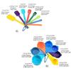 7Pieces Plastic Measuring Cups Measuring Spoons Set Kitchen Measuring Tool Suitable for Baking and Cooking