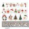 10x Romantic Christmas Charm Metal Alloy Decor New Year Pendant for DIY Bracelet