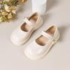 Girls' Black Leather Mary Jane Shoes - Soft Sole, Stylish for Spring/Autumn, Perfect for Performances