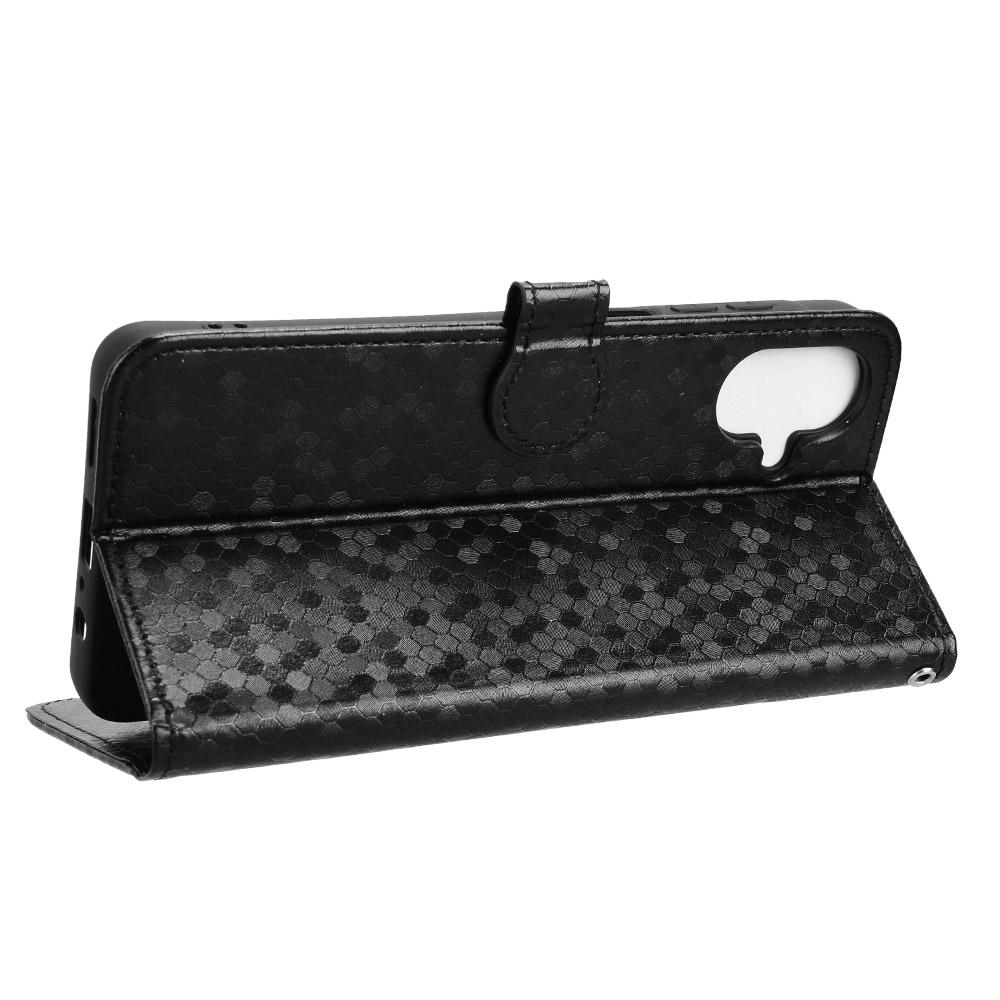 For Samsung Galaxy A07 5G/A07 4G Wallet Case Dot Pattern Imprint PU Leather Phone Cover with Wrist Strap