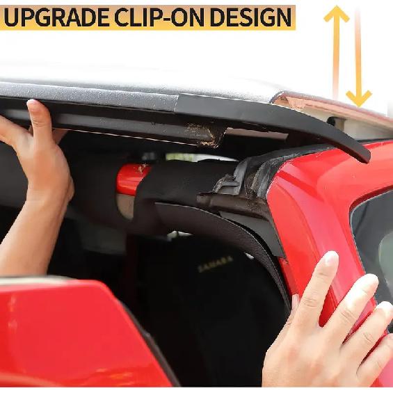 ABS Auto Hardtop Regenrinnenableiter Tropfschienenverlängerungen Dachwasserschutz Ableitkanal Schutz für Jeep Wrangler JK 07-17