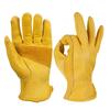 Gardening Gloves Cowhide Wear Resistant Non Slip Anti Puncture Farm Auto Repair Driver Labor Protection Gloves