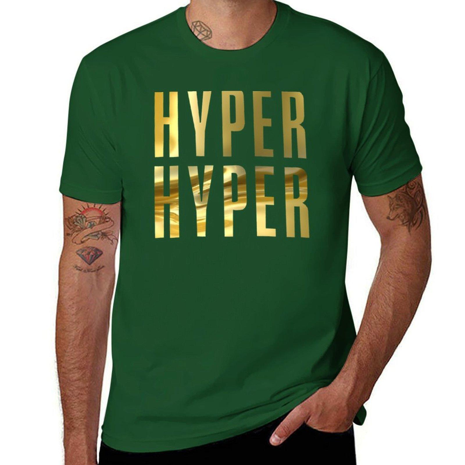 XIXI Fashion Hyper Hyper - Scooterbandverzamelaar hit 90s gouden editie T-shirt oversized sweat T-shirts effen heren T-shirt 4XL