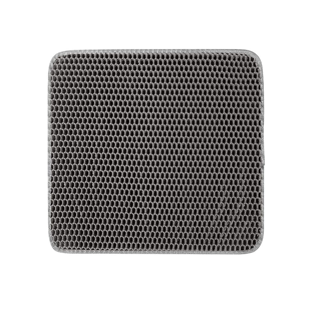 Wasserdichte Katzenstreumatte für Haustiere, EVA-Katzenstreu-Auffangmatte für Katzentoiletten im Innenbereich, rutschfeste Unterseite, weniger Abfall