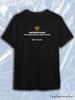 Black Crew Neck Short Sleeve T-Shirt with Putin Patriotism Russian Text