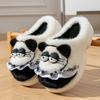 Cute cartoon cotton slippers women's autumn and winter indoor home non-slip warm plush thickened plush kitten cotton mop
