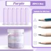 35PCS/Box Solid Color Pencil Cap Transparent Pen Tip Protector Cute Pencil Protective Case  Students