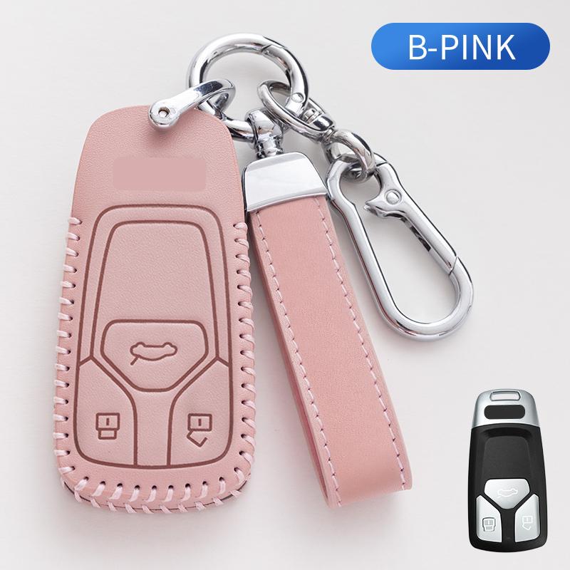 

Новый мягкий чехол для автомобильного дистанционного ключа для A4 A4L A5 Q5 Q7 TT TTS 8S B9 2016 2017 2018 аксессуары для защиты автомобильного ключа розовый