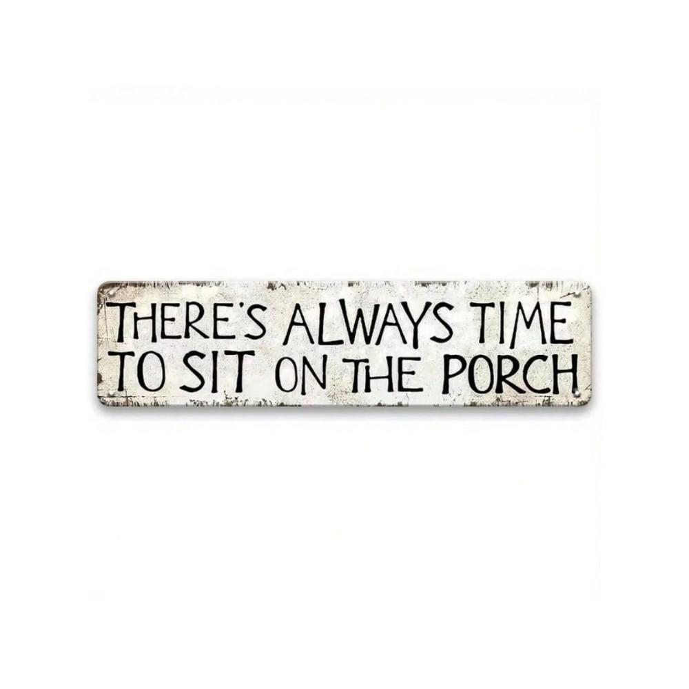 Vintage Metal Wall Art Sign, Humorous Decorative Poster for Home Office Bar