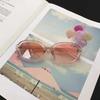 New Fashion Vintage Sunglasses Women Designer Oval Mirror Sun Glasses UV400 Black Frame Eyewear Gafas De Sol