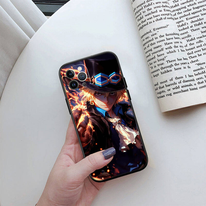 MH122 One Piece Sabo Phone Shell Case for Redmi Note 8 9 10 11 11S 10C 10X 10A 10T 9A 9C 9T 9S 8T Pro Max Plus Prime