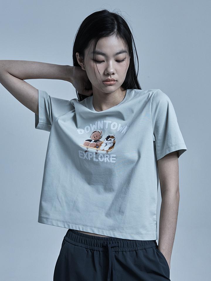 Polhaem Women'S Cool Cotton Up Up Short Sleeve T-Shirt_Phg2Ts2450