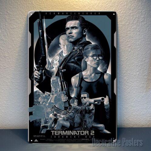 Terminator Judgement Day Movie Metal Poster Tin Sign xcm PlateAluminum 20x30cm(7.8x11.8inch)