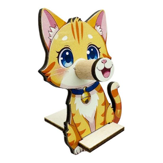 Cute Wooden Animal Glasses Holder Cartoon Duck Dog Cow Sunglasses Display Stand Desktop E