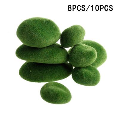 Perfectly Sized Moss Stones for Artificial Flower Arrangement 8pcs or 10pcs